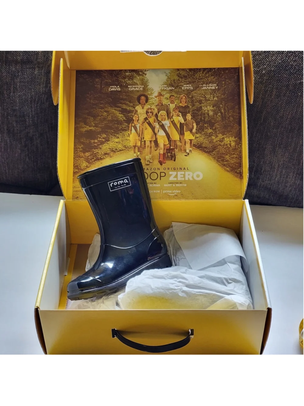 Roma Abel Kids Rain Boots Size 10 US - Black - Troop Zero Edition New In Box